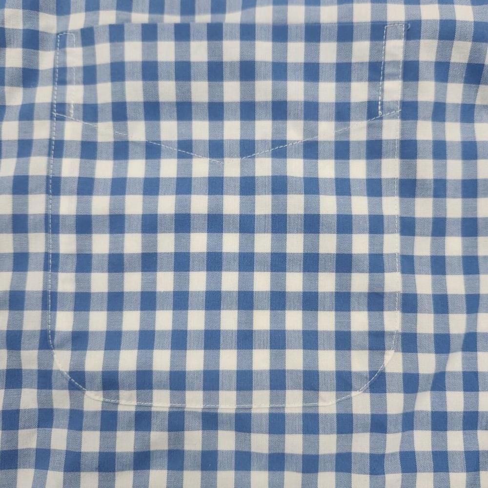 Lauren Ralph Lauren Classic Fit Mens Long Sleeve Shirt 16 32/33 Blue/White - Picture 3 of 4